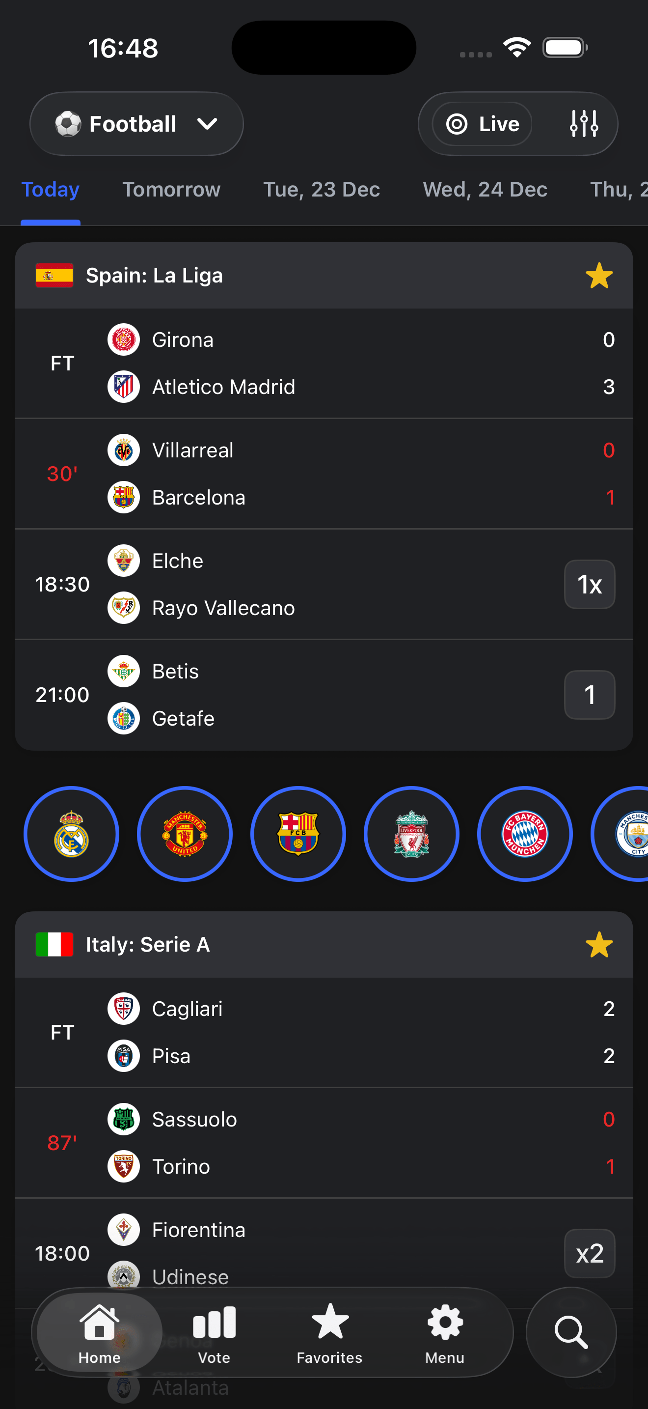 BetScore - Football Betting Predictions Feed